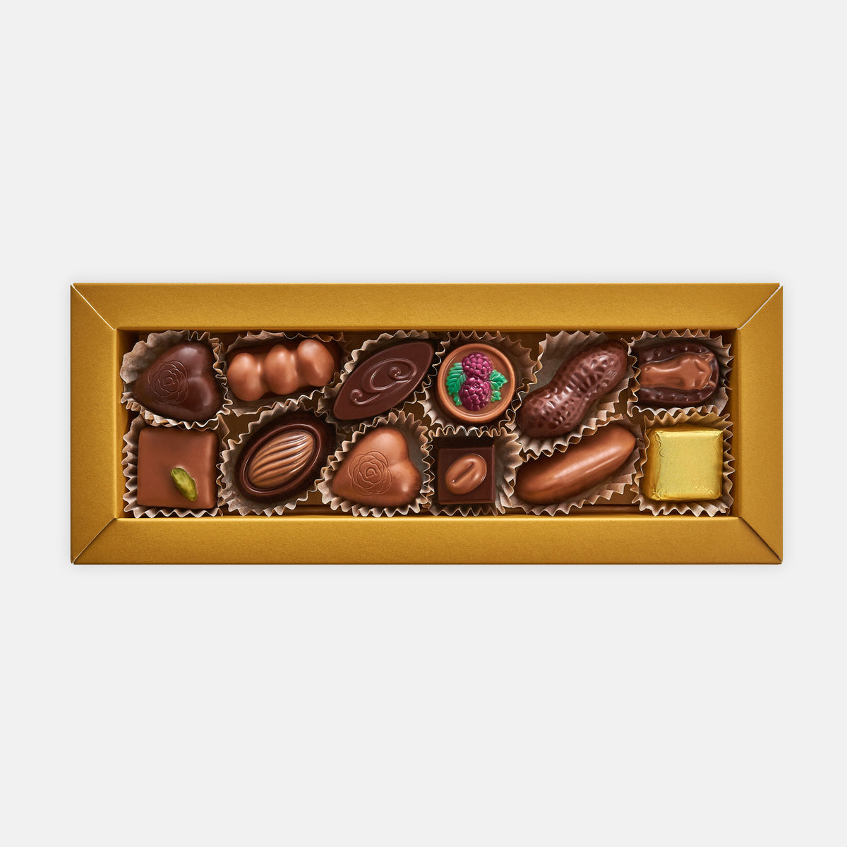 12 Piece Dark and Milk Chocolate Selection – Ghraoui Chocolate